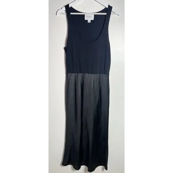 Anthropologie x Mare Knit Slip Twofer Black Midi Dress - Picture 5 of 13